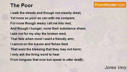 Jones Very - The Poor