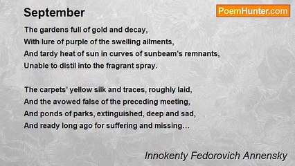 Innokenty Fedorovich Annensky - September