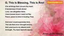 Anna Laetitia Waring - O, This Is Blessing, This Is Rest