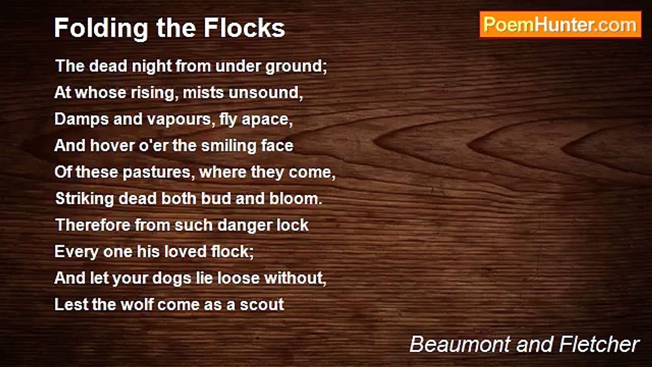 Beaumont and Fletcher - Folding the Flocks