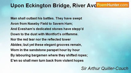 Sir Arthur Quiller-Couch - Upon Eckington Bridge, River Avon