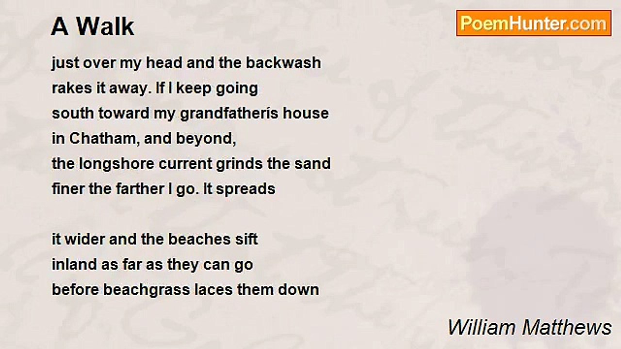 William Matthews - A Walk