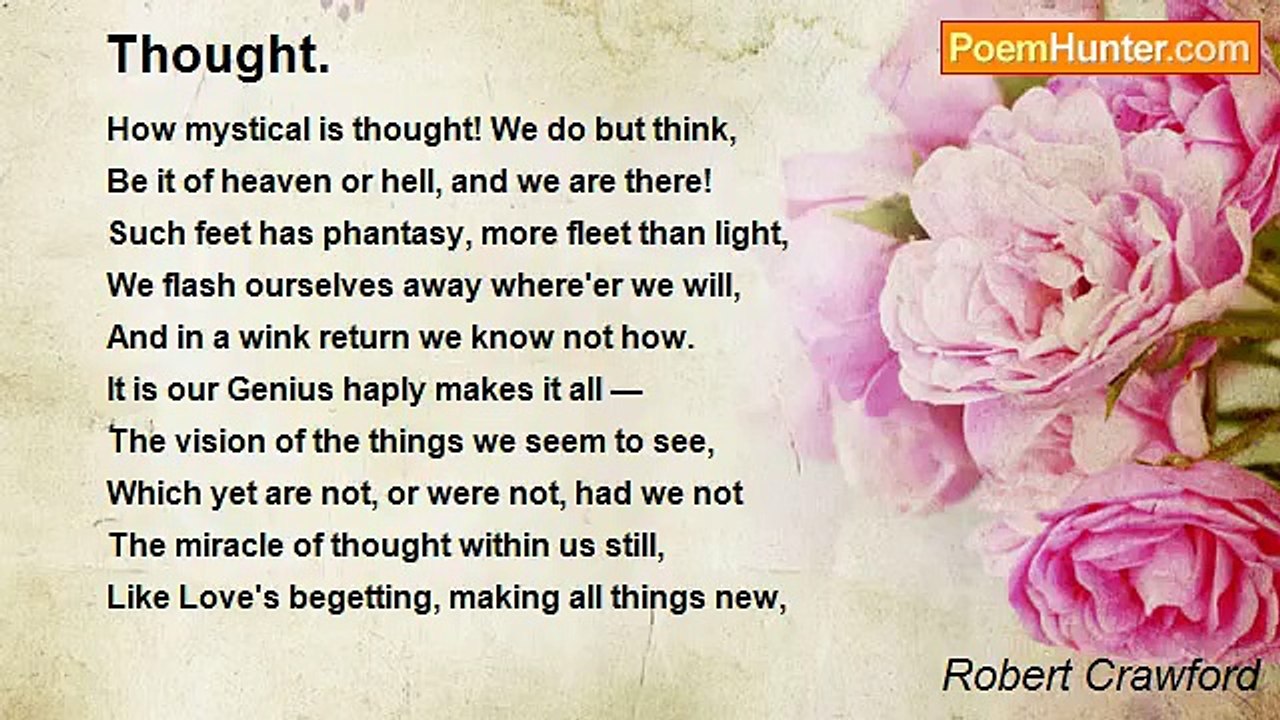 Robert Crawford - Thought.