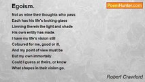 Robert Crawford - Egoism.
