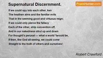 Robert Crawford - Supernatural Discernment.