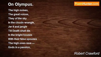 Robert Crawford - On Olympus.