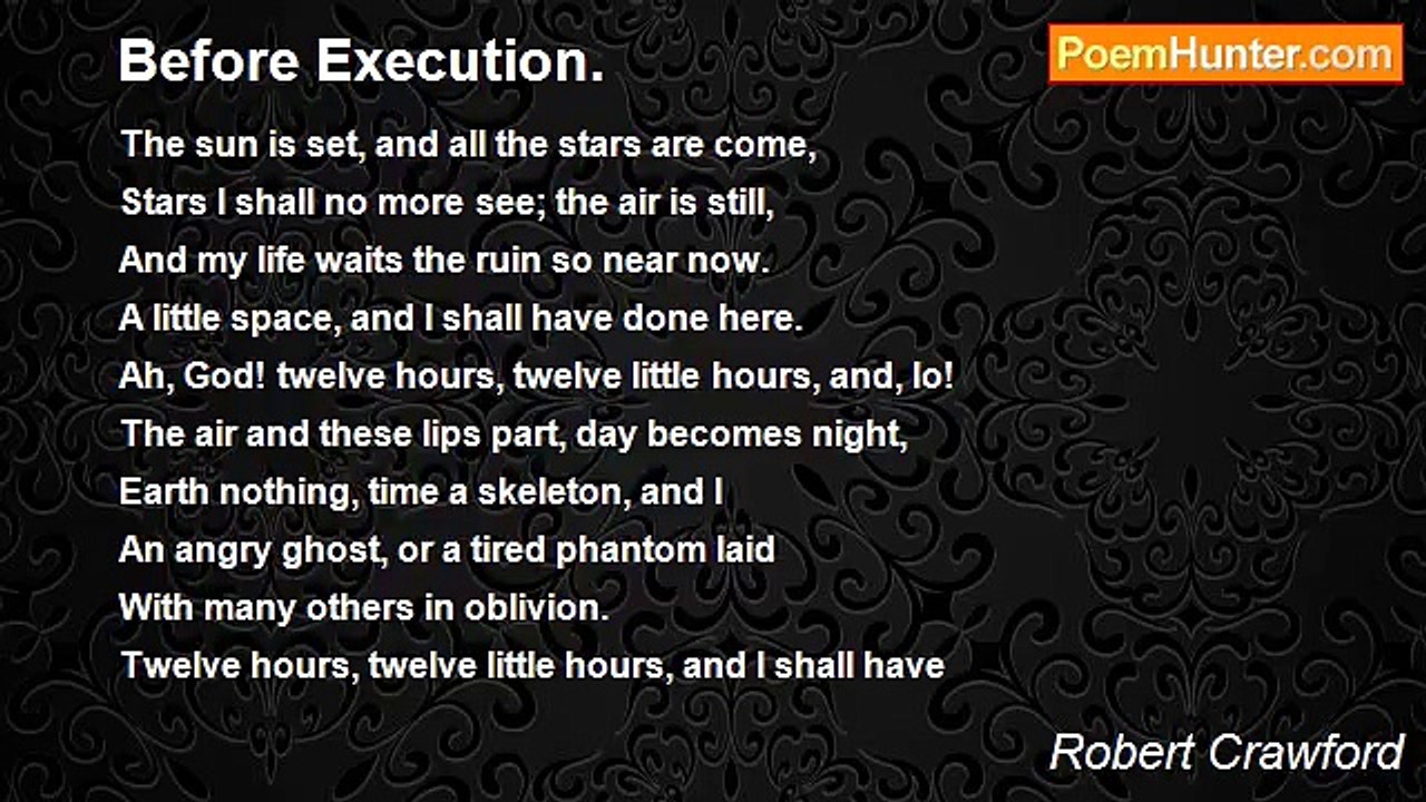 Robert Crawford - Before Execution.