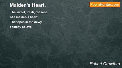 Robert Crawford - Maiden's Heart.
