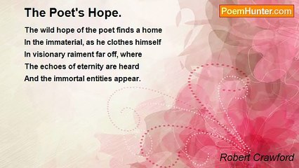 Robert Crawford - The Poet's Hope.