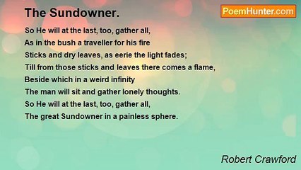 Robert Crawford - The Sundowner.