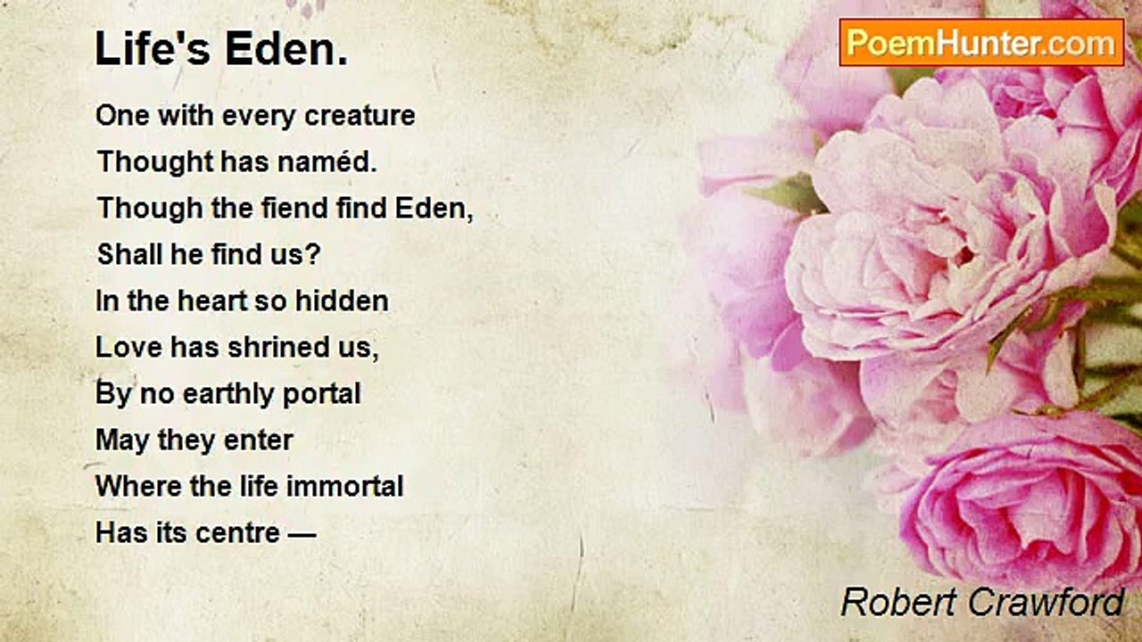 Robert Crawford - Life's Eden.