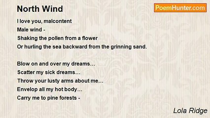 Lola Ridge - North Wind