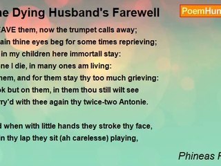 Phineas Fletcher - The Dying Husband's Farewell