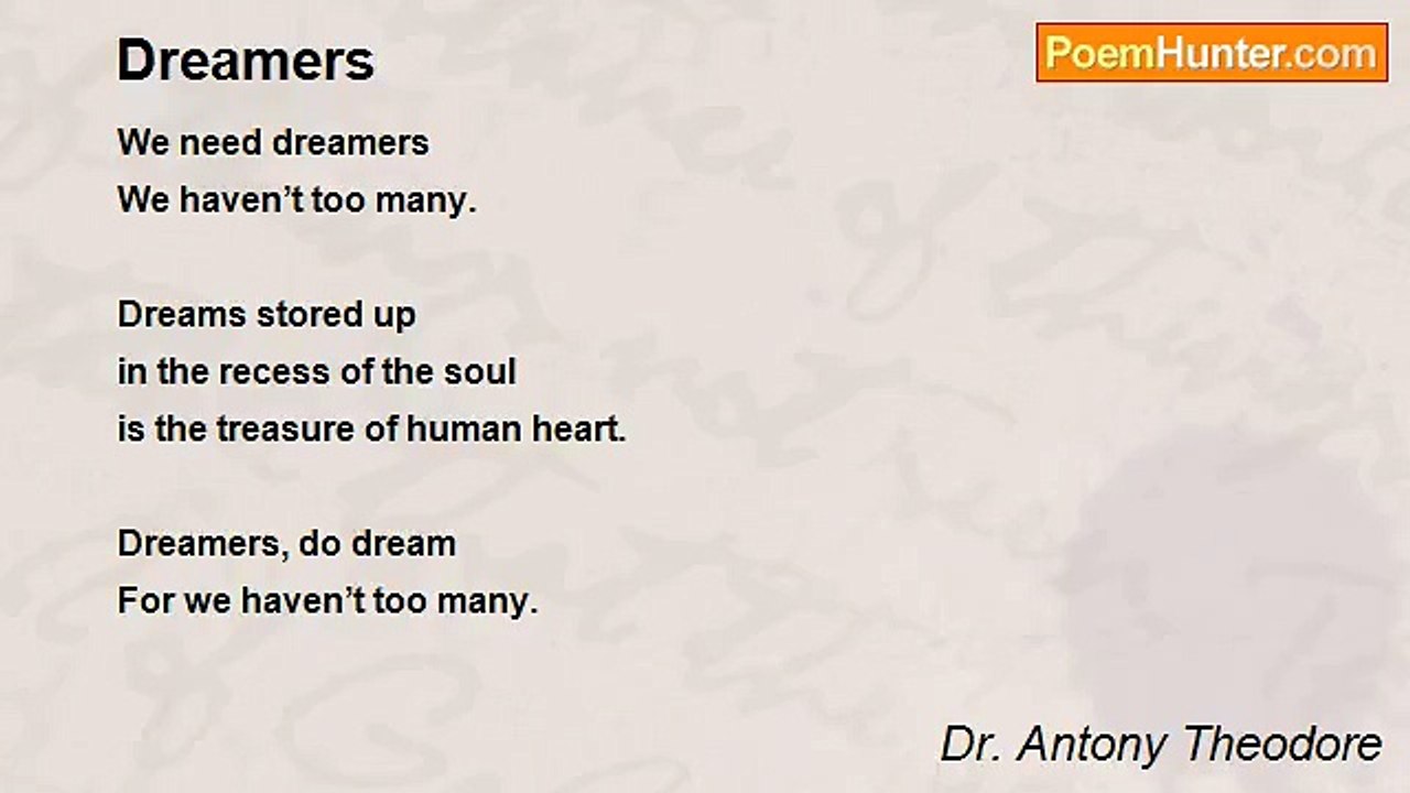Dr. Antony Theodore - Dreamers