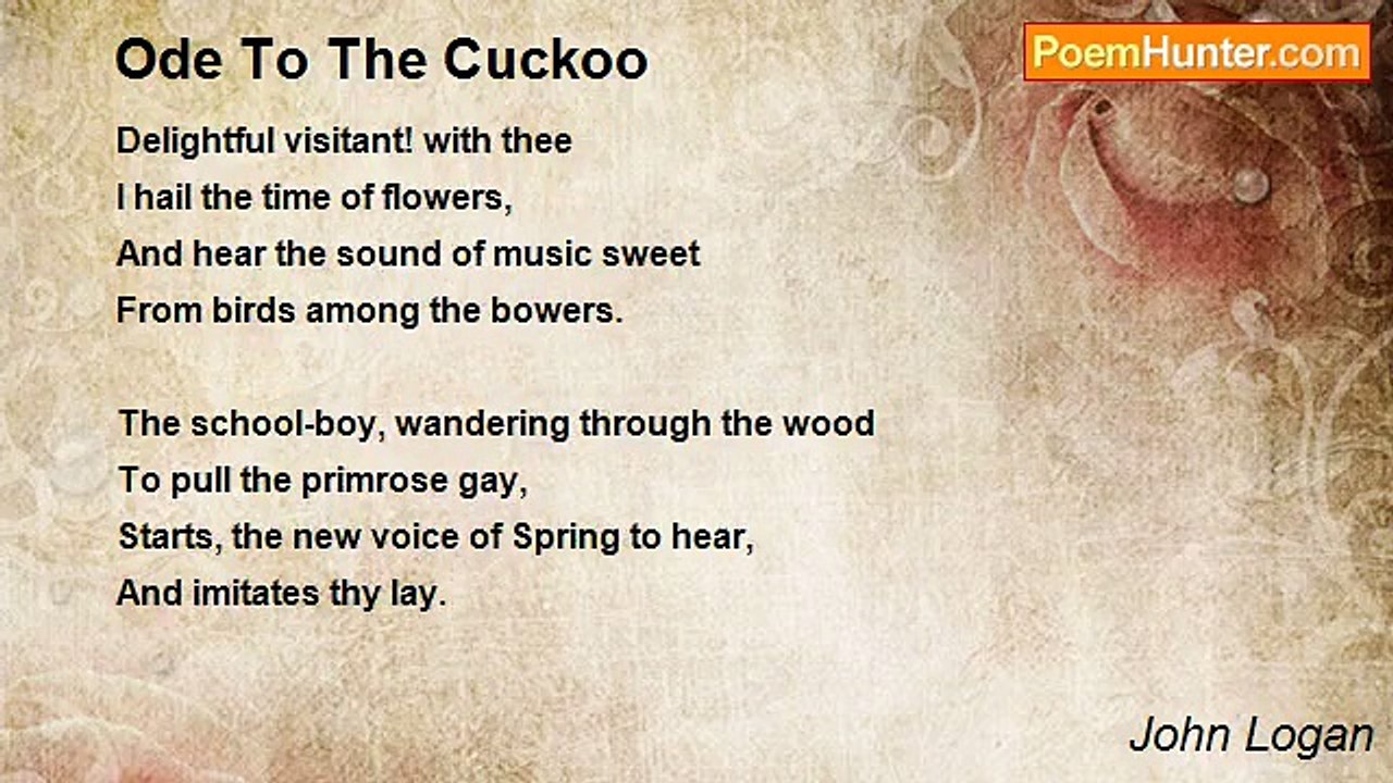 John Logan - Ode To The Cuckoo