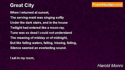Harold Monro - Great City