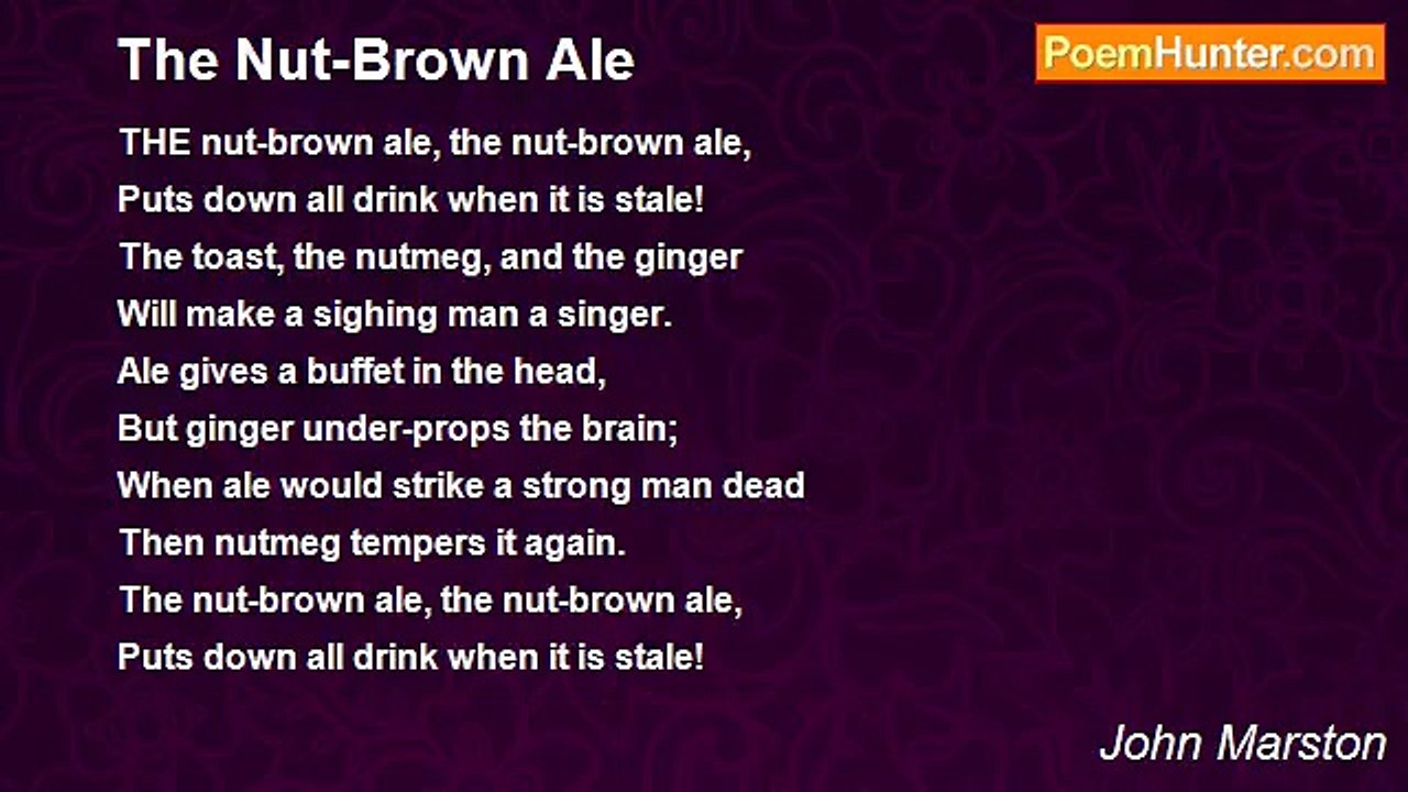 John Marston - The Nut-Brown Ale