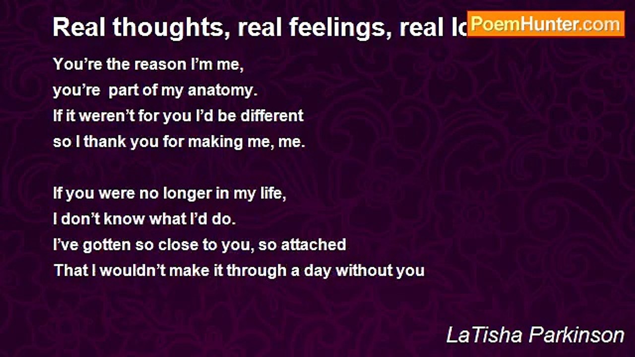 LaTisha Parkinson - Real thoughts, real feelings, real love