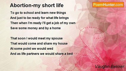 Vaughn Bekker - Abortion-my short life