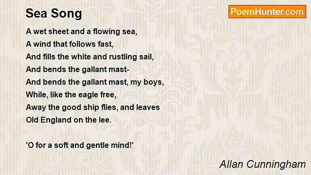 Allan Cunningham - Sea Song