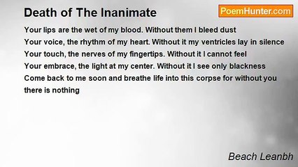 Beach Leanbh - Death of The Inanimate