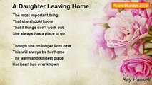 Ray Hansell - A Daughter Leaving Home