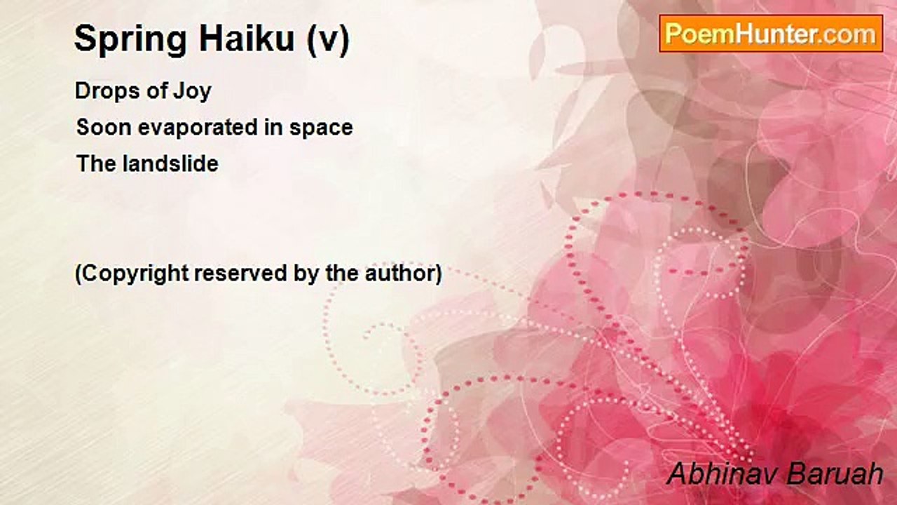 Abhinav Baruah - Spring Haiku (v)
