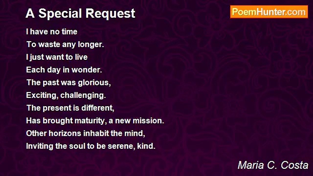 Maria C. Costa - A Special Request