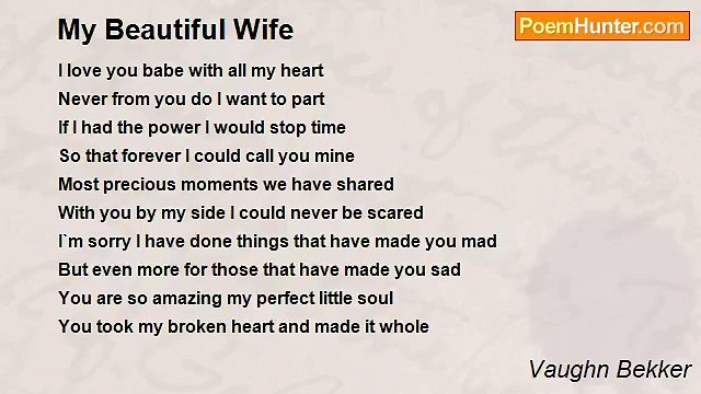 Vaughn Bekker - My Beautiful Wife