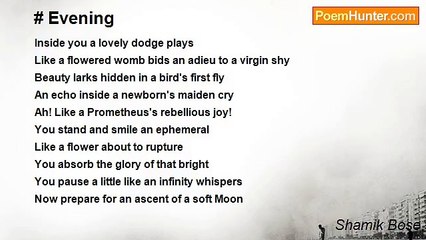 Shamik Bose - # Evening