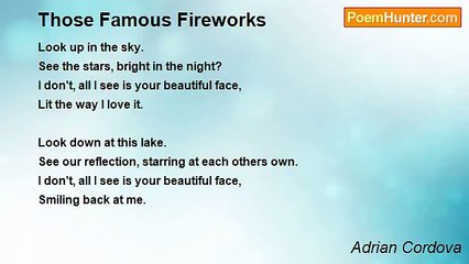 Adrian Cordova - Those Famous Fireworks