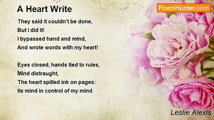 Leslie Alexis - A Heart Write