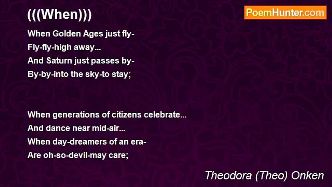 Theodora (Theo) Onken - (((When)))