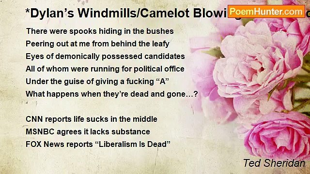 Ted Sheridan - *Dylan’s Windmills/Camelot Blowing In the Wind