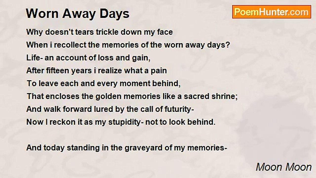Moon Moon - Worn Away Days