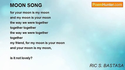 RIC S. BASTASA - MOON SONG