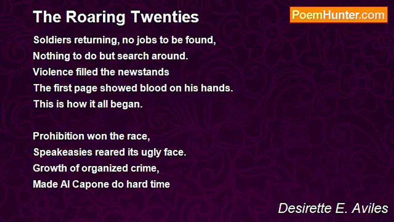 Desirette E. Aviles - The Roaring Twenties