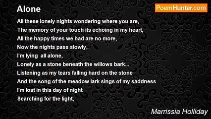 Marrissia Holliday - Alone