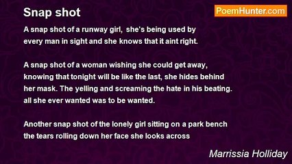 Marrissia Holliday - Snap shot