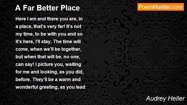 Audrey Heller - A Far Better Place