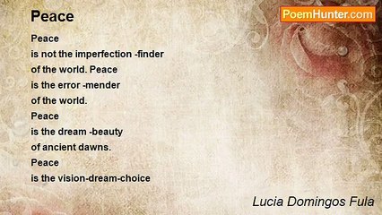 Lucia Domingos Fula - Peace