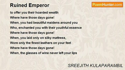 SREEJITH KULAPARAMBIL - Ruined Emperor