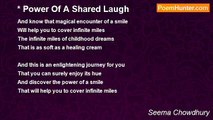 Seema Chowdhury - Power Of A Shared Laugh