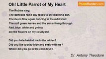 Dr. Antony Theodore - Oh! Little Parrot of My Heart