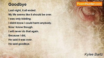 Kylee Bartz - Goodbye
