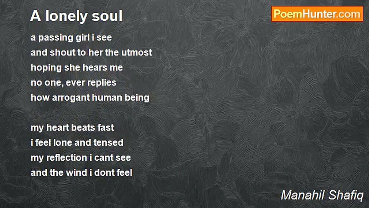 Manahil Shafiq - A lonely soul