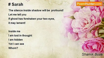 Shamik Bose - # Sarah