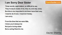 Gaurav Sharma - I am Sorry Dear Sister