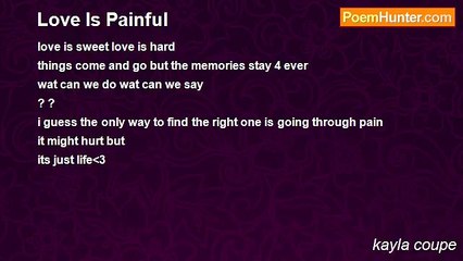 kayla coupe - Love Is Painful