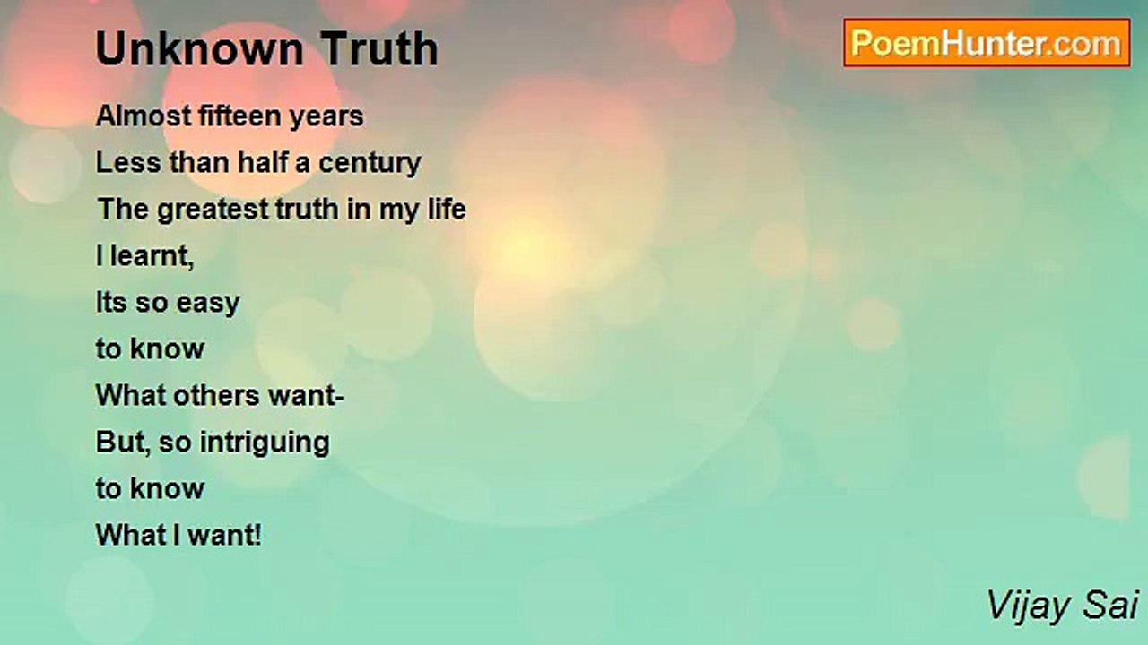 Vijay Sai - Unknown Truth